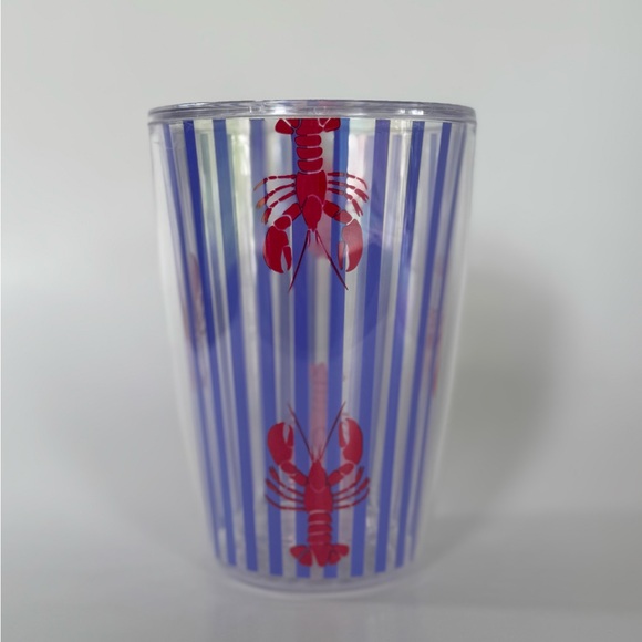 Twelve Insulated Tumblers with Red Lobster Design